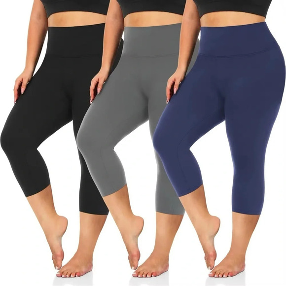 Brand New Highwaistsed Soft buttery stretchy leggings -3pck - Picture 1 of 1